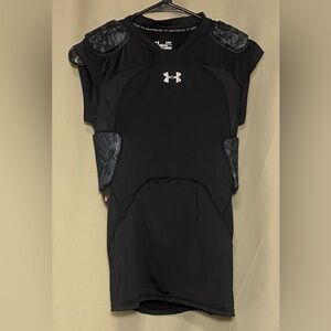 Under Armour  Mens Gameday Armour Pro 5-Pad Compression Top Black Camo Sz Small